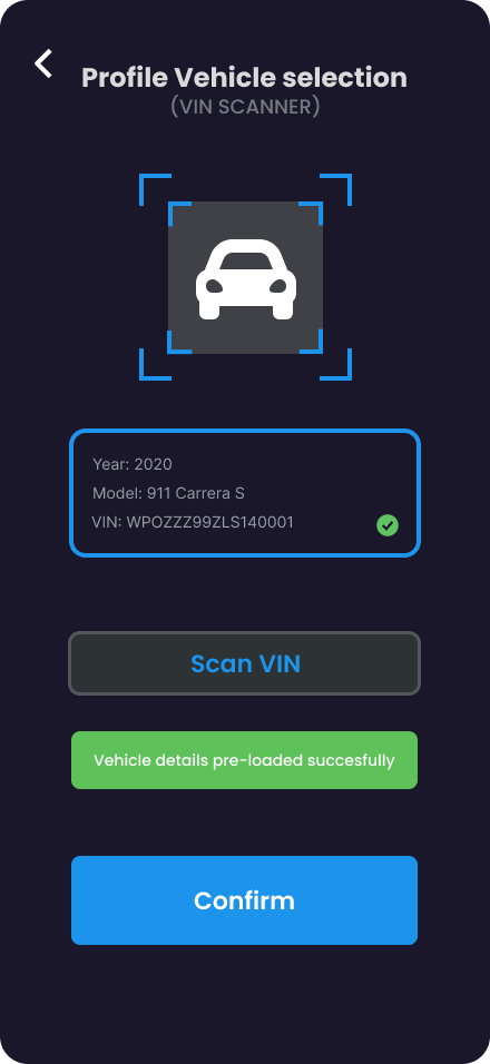 Car Detailing App — VIN Scan